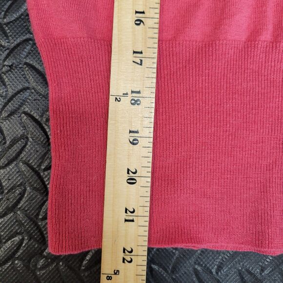 Ted Baker Womens Sweater Wool Silk Puffed Balloon Sleeves Medium Pink SZ 2=6 US - Picture 7 of 11